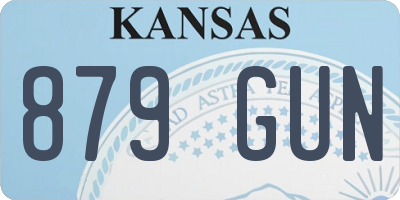 KS license plate 879GUN