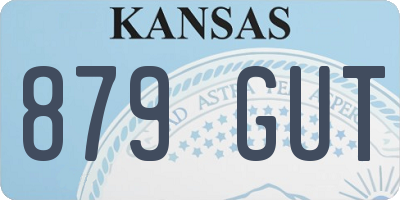 KS license plate 879GUT
