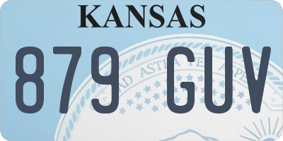 KS license plate 879GUV