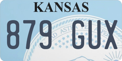KS license plate 879GUX
