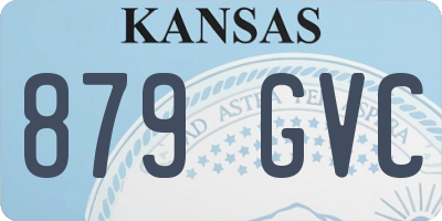 KS license plate 879GVC
