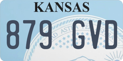 KS license plate 879GVD