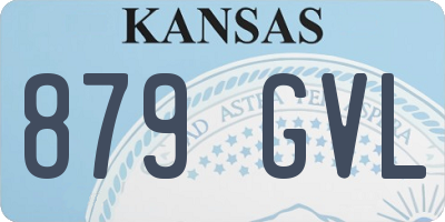 KS license plate 879GVL