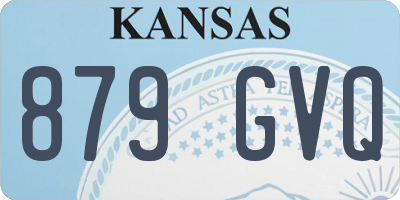 KS license plate 879GVQ