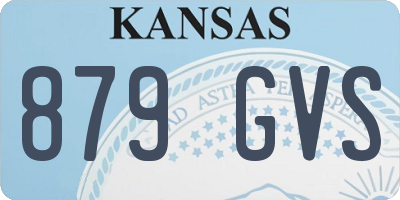KS license plate 879GVS