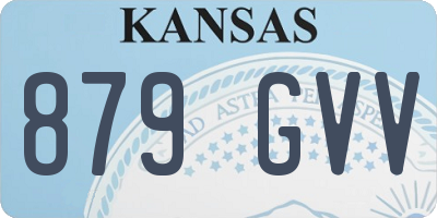KS license plate 879GVV