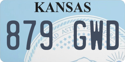 KS license plate 879GWD
