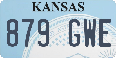KS license plate 879GWE