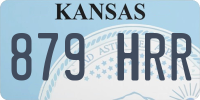 KS license plate 879HRR