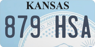 KS license plate 879HSA