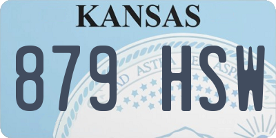 KS license plate 879HSW