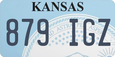 KS license plate 879IGZ