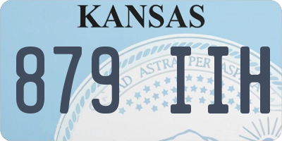 KS license plate 879IIH