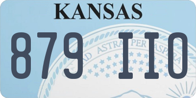 KS license plate 879IIO