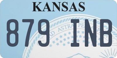 KS license plate 879INB