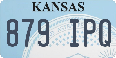 KS license plate 879IPQ