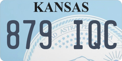 KS license plate 879IQC
