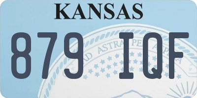 KS license plate 879IQF