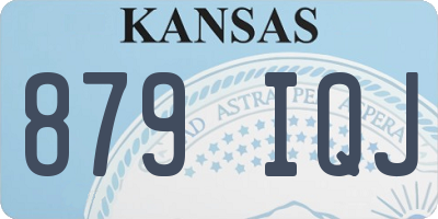 KS license plate 879IQJ