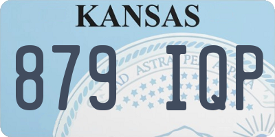 KS license plate 879IQP