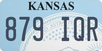 KS license plate 879IQR