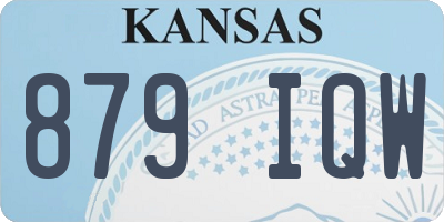 KS license plate 879IQW