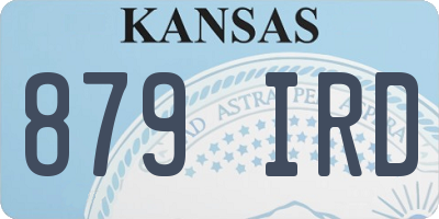 KS license plate 879IRD