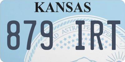 KS license plate 879IRT
