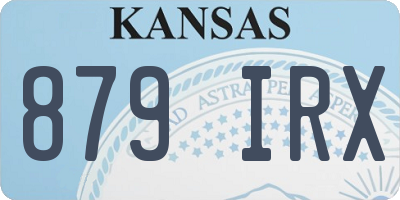 KS license plate 879IRX