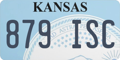 KS license plate 879ISC