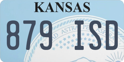 KS license plate 879ISD
