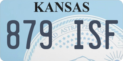 KS license plate 879ISF
