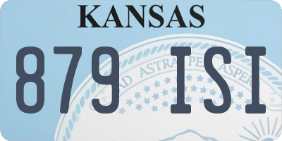 KS license plate 879ISI
