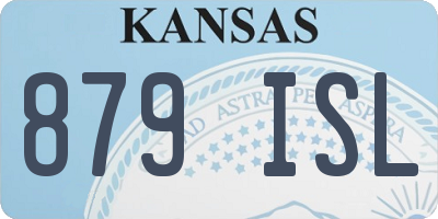 KS license plate 879ISL