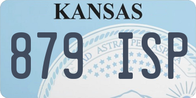 KS license plate 879ISP