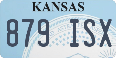 KS license plate 879ISX