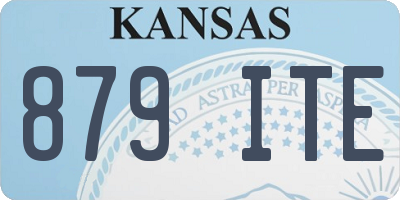 KS license plate 879ITE