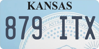 KS license plate 879ITX