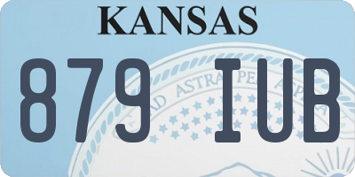 KS license plate 879IUB