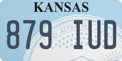 KS license plate 879IUD