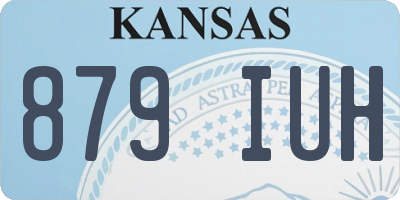 KS license plate 879IUH