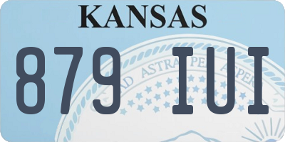 KS license plate 879IUI