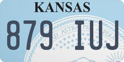 KS license plate 879IUJ