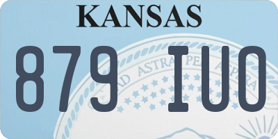 KS license plate 879IUO