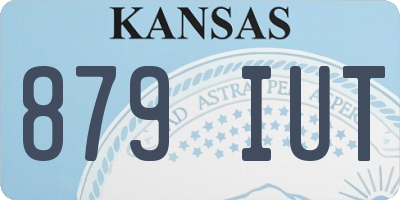 KS license plate 879IUT