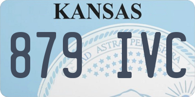 KS license plate 879IVC