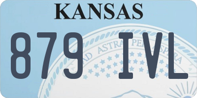 KS license plate 879IVL