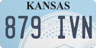KS license plate 879IVN