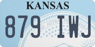 KS license plate 879IWJ