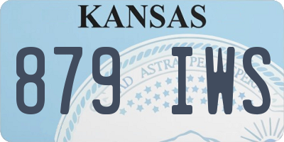 KS license plate 879IWS